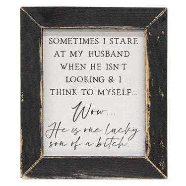 Lucky Husband Framed Print - The Fox Decor